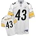 Troy Polamalu White Reebok NFL Premier Pittsburgh Steelers Jersey - XX-Large