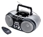 RCA RCD145 CD Boombox with Remote Control (Silver with Black Trim)