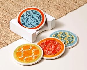 Madison's Garden Absorbent Coasters - Set of 4