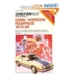 Omni/Horizon Rampage 1978-89 (Chilton's Repair Manual (Model Specific))