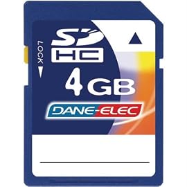 Dane-Elec 4 GB SDHC Flash Memory Card DA-SD-4096-R