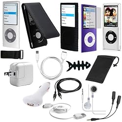 **15-Item SUPER ACCESSORY BUNDLE ** for Apple iPod Nano 4G 4th Gen Generation 8GB 16GB