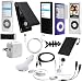 **15-Item SUPER ACCESSORY BUNDLE ** for Apple iPod Nano 4G 4th Gen Generation 8GB 16GB