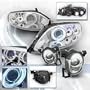 92-99 LEXUS SC300 / SC400 LB Projector Headlights High Beam CCFL Halo Chome