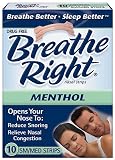 Breathe Right Nasal Strips with Mentholated Vapors, Small/Medium-10 ct.