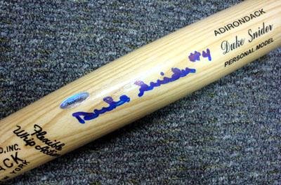Signed Duke Snider Baseball Bat - Adirondack TriStar #5084556 - Autographed MLB Bats