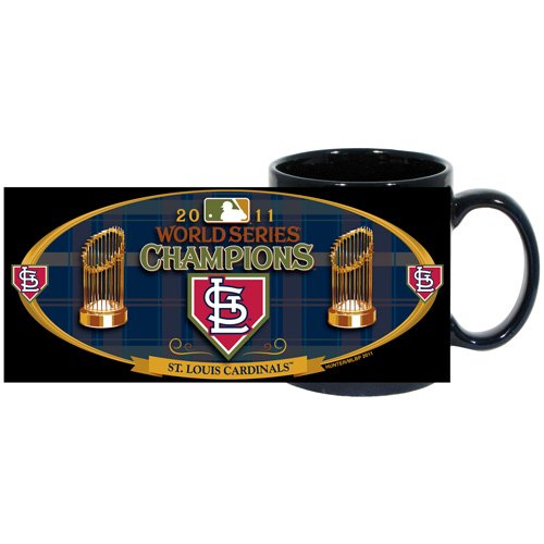 MLB St. Louis Cardinals 2011 World Series Champions 11-Ounce Sublimated Coffee Mug (Black)