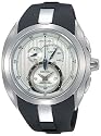 Seiko Arctura #SNL049P1 Men's Kinetic Chronograph Watch with Black Resin Strap