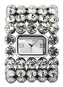 Betsey Johnson Women's Silver Crystal Bracelet Watch #BJ4019