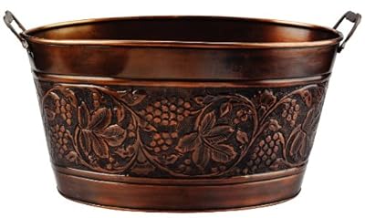 Old Dutch Embossed Heritage Party Tub, 5-1/2-Gallon, 18 by 10-1/2 by 9-1/2-Inch
