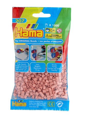 Childrens Toyshop  Toys : Hama Beads - Flesh (1000 Midi Beads)