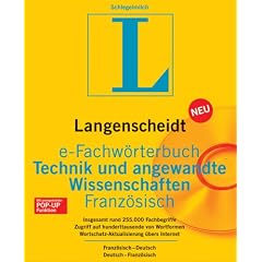 CD-ROM - Dictionnaire des Techniques et Sciences Appliqu�es Allemand-Fran�ais / Fran�ais -Allemand