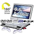 9.5 Inch Portable DVD Player with Built-in TV, Support MP3, DIVX, Jpeg, SD / MMC / USB Card Reader and 300 Games