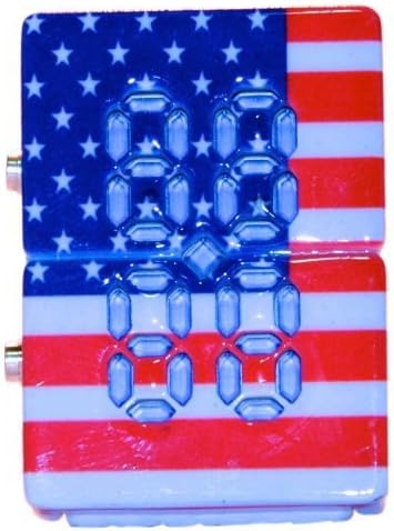 Mykonos Unisex Digital Watch with LCD Dial Digital Display and White Leather Strap Led USA