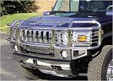 RealWheels Double Tier Wrap Around Brush Guard with Inserts - Stainless, for the 2006 Hummer H2 SUT