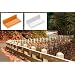 Tapco B-1 Prismatic Barrier Delineator, 4-1/4" Length x 2-1/2" Width x 1" Height, Amber