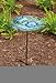Poppy Paradise Glass Birdbath