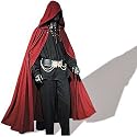 Mittelalter-Cape, Baumwolle, rot, Freesize