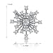 51CVS7KcHWL. SL75  Enchanted Style Sterling Silver Tiffany Inspired Snowflake White