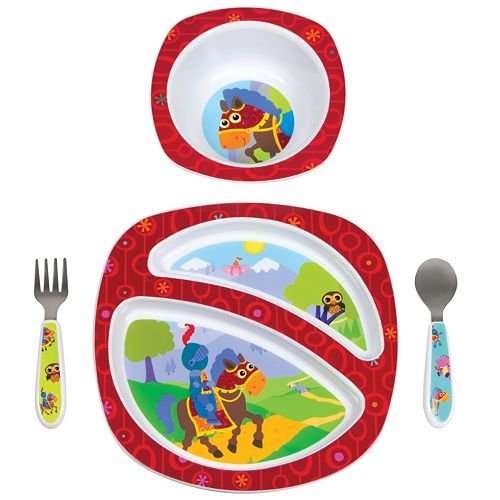 Lamaze Sir Prance-A-Lot 4 Piece Feeding Set