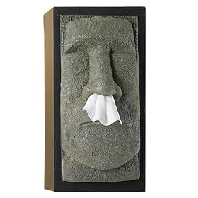 Tiki Head Tissue Box Cover