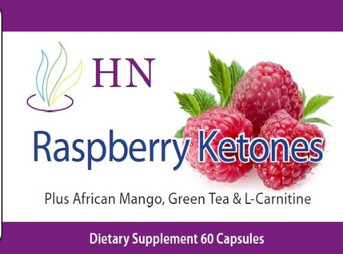 Raspberry Ketones 500 mg, with African Mango, Green Tea, and L-Carnitine, 60 capsules By Fresh Health Nutritions