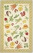 828 Rugs Accents Beige Veggies Area Rug