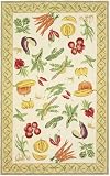 828 Rugs Accents Beige Veggies Area Rug