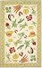 828 Rugs Accents Beige Veggies Area Rug
