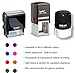 Round Letter Address Stamp With Ink Pad | Custom Monogram Last Name Personalized Self-Inking Stamp | House Warming Gift