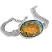 Sterling Silver Labradorite Oval Bracelet with Toggle Clasp by Sajen