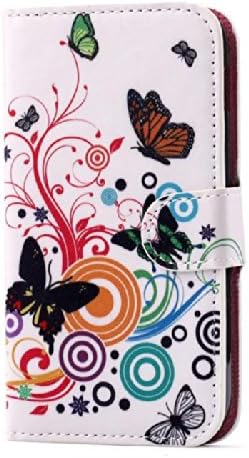 ACC5Star(TM) New Fashion Printed Peach Blossom Hard PU Leather Case Cover Skin For Samsung Galaxy S2 SII T989 T-mobile (WhiteButterfly)