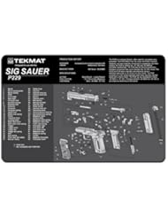 TekMat 11-Inch X 17-Inch Handgun Cleaning Mat with Sig Sauer P229 Imprint, Black