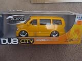 Dub City Big Ballers Chevy Astro Van Yellow 1:18 Scale