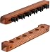 Fat Cat 2-Piece Wall Mounted Hardwood Billiard/Pool Cue Rack, Holds 6 Cues