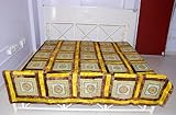 Elegant Designer Creative Bedspread bed sheet with Beautiful Heavy Silk Thr ....