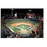 Professionally Framed New York Mets (Shea Stadium) Sports Poster Art Print - 11x17 with RichAndFramous Black Wood Frame