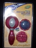 Dr. Scholl's Omni-Gel Mini Hand-Held Massager with Attachments (Pink)