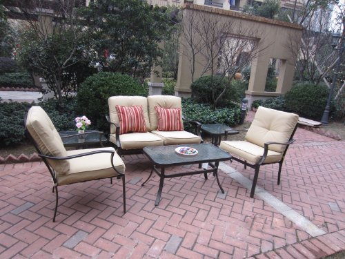 6pc Brentwood Outdoor Deep Seating Patio Set