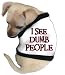 Pet Tease I See Dumb People Dog Tank, Medium, White