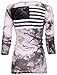 Archaic AFFLICTION Womens LS T-Shirt FREE AIR Biker USA FLAG Sinful UFC