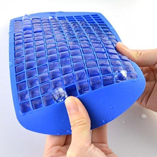 Safety Mini 160 Ice Cubes Cube Jelly Pudding Silicone Tray Maker Mould Mold Tool