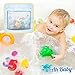 Ah Baby Bathtub Letters and Numbers with Mesh Bath Toy Organizer