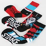IMAGE OF Stance 3 Of A Kind Skate Sock - Men's Monster Surf, S/M