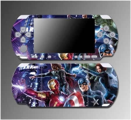The Avengers Captain America Iron Man Thor Game Vinyl Decal Sticker Cover Skin Protector #7 for Sony PSP Slim 3000 3001 3002 3003 3004 Playstation Portable