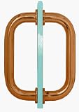 CRL 6 Antique Brushed Copper Tubular Back-to-Back 3/4 Diameter Shower Door Pull Handles