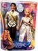 Disney Tangled Doll Figure 2Pack Set Royal Celebration Flynn Rider in White Shirt Rapunzel