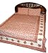 Red Indian Cotton Coverlet Bedspread Block Print Bedroom Decorating King/queen(3pc Set) 108"