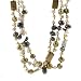 Dyed Pearl Necklace with Sterling Silver Accents