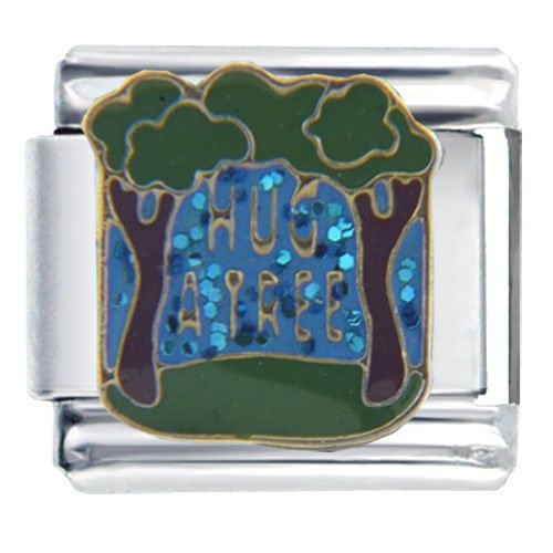 Hug A Tree March Fashion Jewelry Italian Charm
